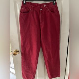 Levi’s 501 high waist taper leg women’s jean size 13M fit 30x28 USA made  VTG